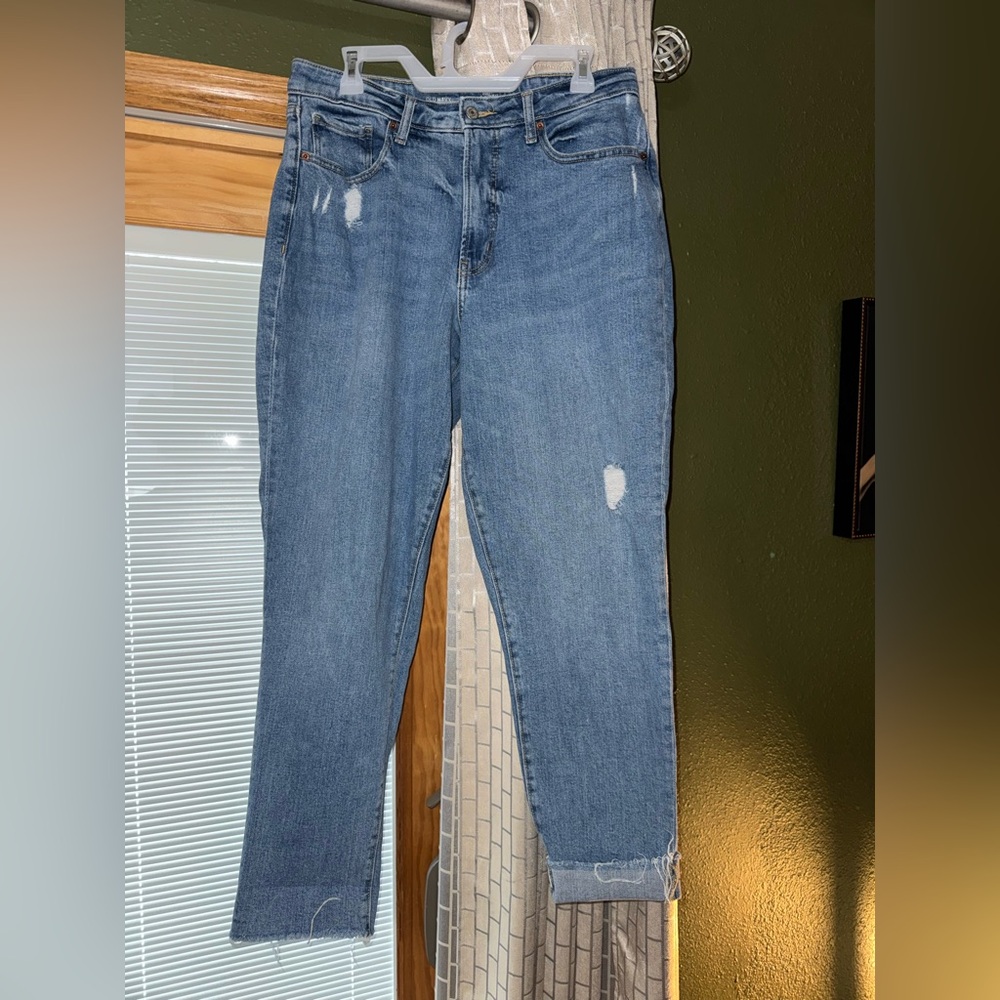 Old Navy Women's Light Blue Straight Leg Jeans